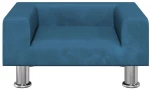 vidaXL Καναπές Παιδικός Μπλε 50x40x26,5 εκ. από Βελούδο