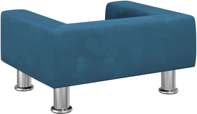 vidaXL Καναπές Παιδικός Μπλε 50x40x26,5 εκ. από Βελούδο