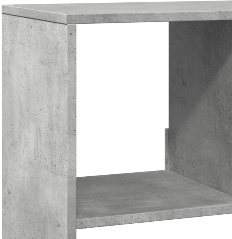 vidaXL Βιβλιοθήκη Γκρι Σκυροδέματος 100x33x125,5 εκ. Επεξεργ. Ξύλο