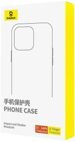 Phone Case with Stand Baseus SkyRing 360° for iP 15 +tempered-glass and cleaning kit (black)