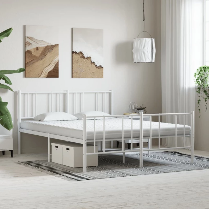 vidaXL Στρώμα Αφρού 7 Ζωνών Σκληρότητα 20 ILD Λευκό 200x220 εκ.