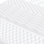 vidaXL Στρώμα Αφρού 7 Ζωνών Σκληρότητα 20 ILD Λευκό 200x220 εκ.
