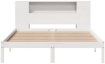 vidaXL Κρεβάτι Βιβλιοθήκη Χωρίς Στρώμα 150x200 εκ Μασίφ Ξύλο Πεύκου