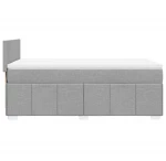 vidaXL Κρεβάτι Boxspring με Στρώμα Ανοιχτό Γκρι 80x200 εκ. Υφασμάτινο