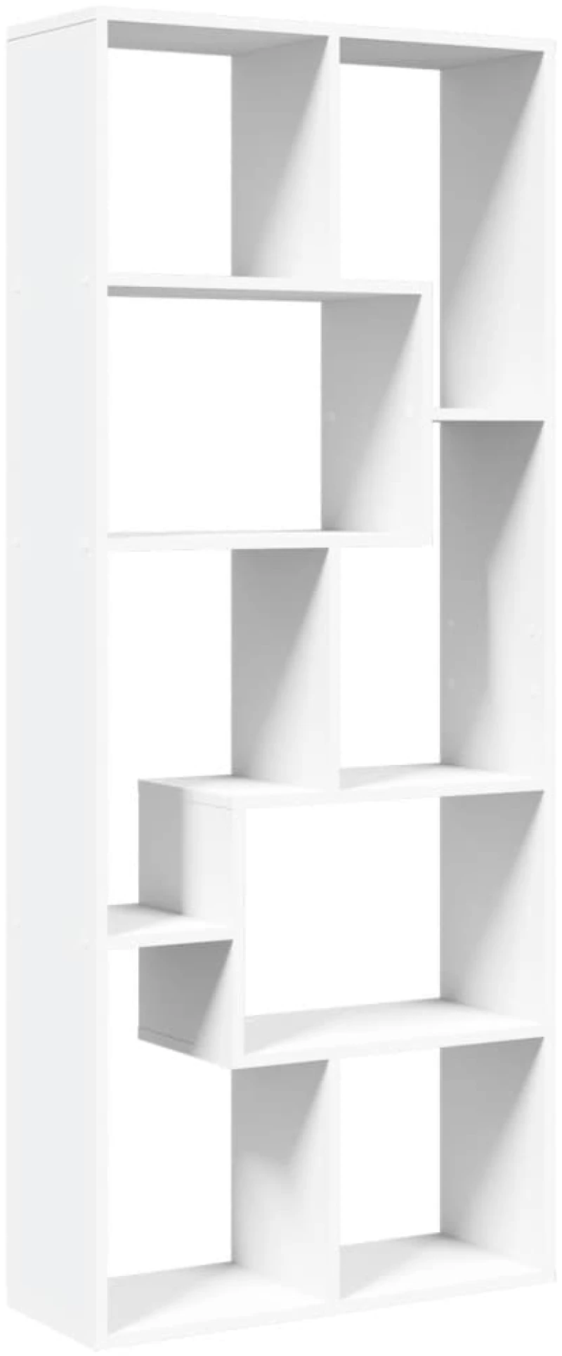 vidaXL Βιβλιοθήκη/Διαχωριστικό Χώρου Λευκό 67x25x161,5 εκ. Επεξ. Ξύλο