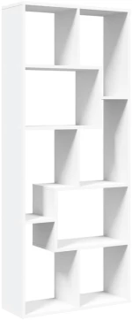 vidaXL Βιβλιοθήκη/Διαχωριστικό Χώρου Λευκό 67x25x161,5 εκ. Επεξ. Ξύλο