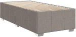 vidaXL Κρεβάτι Boxspring με Στρώμα Taupe 100 x 200 εκ. Υφασμάτινο