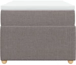 vidaXL Κρεβάτι Boxspring με Στρώμα Taupe 80x200 εκ. Υφασμάτινο