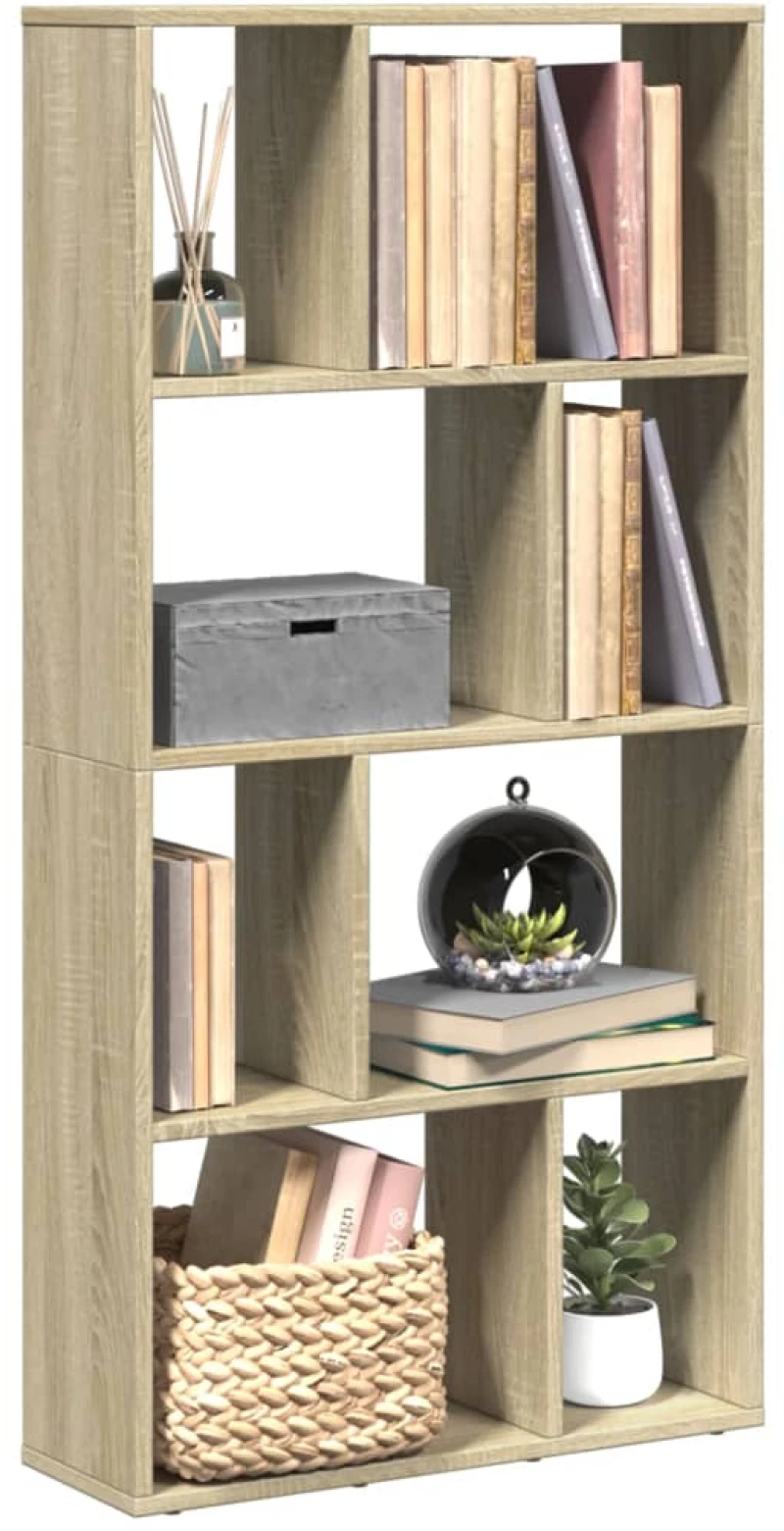 vidaXL Βιβλιοθήκη Sonoma Δρυς 60x20x120 εκ. από Επεξεργασμένο Ξύλο