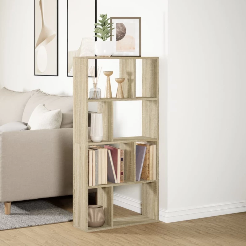 vidaXL Βιβλιοθήκη Sonoma Δρυς 60x20x120 εκ. από Επεξεργασμένο Ξύλο