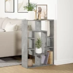 vidaXL Βιβλιοθήκη Γκρι Σκυροδέματος 63x20x90 εκ. Επεξεργ. Ξύλο