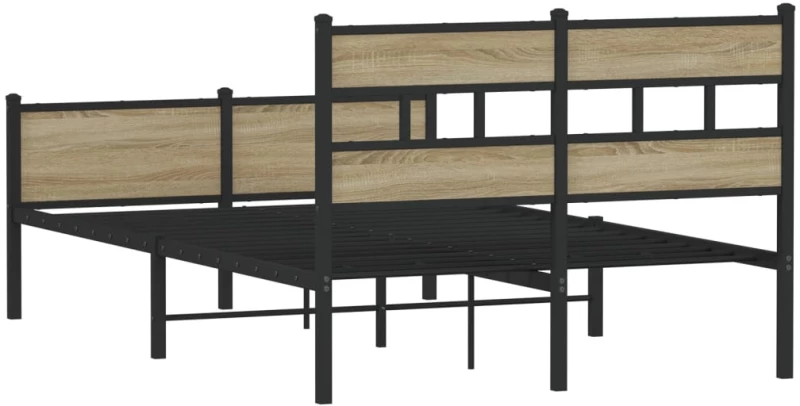 vidaXL Πλαίσιο Κρεβατιού Χωρ. Στρώμα Sonoma Δρυς 120x200εκ. Επ. Ξύλο