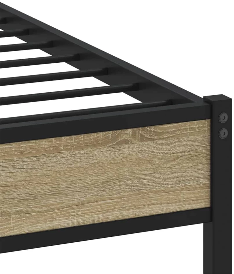 vidaXL Πλαίσιο Κρεβατιού Χωρ. Στρώμα Sonoma Δρυς 107x200 εκ Επ. Ξύλο