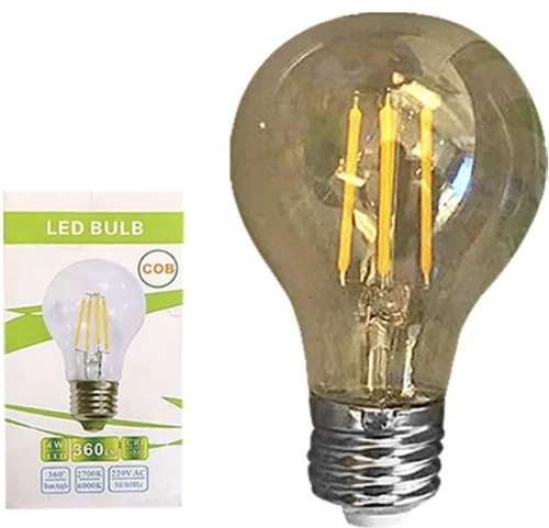 ΛΑΜΠΑ ΝΗΜΑΤΟΣ LED ΓΛΟΜΠΟΣ A60 E27 4W 230V ΘΕΡΜΟΣ ΦΩΤΙΣΜΟΣ 180o