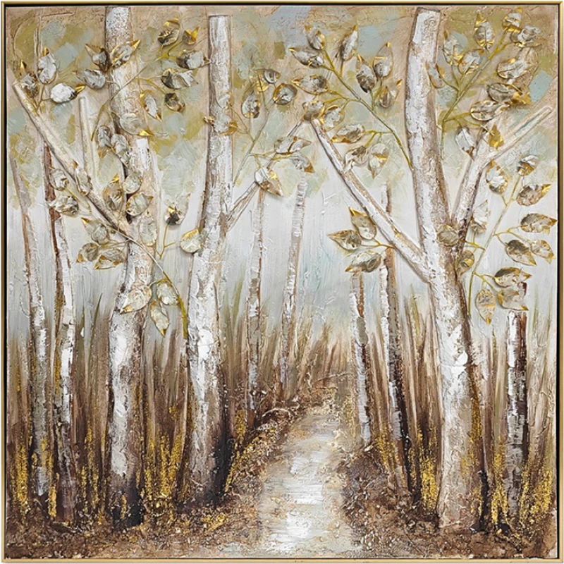 Πίνακας σε καμβά Leambre II Inart 102x4.5x102εκ