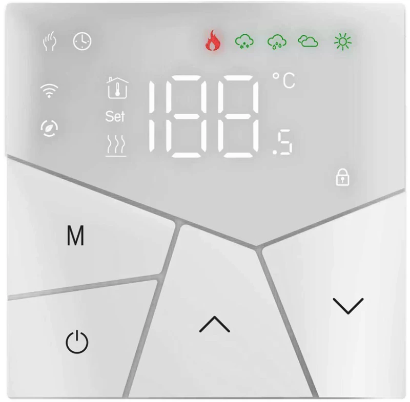 Smart θερμοστάτης χώρου BHT-15GCLW, αερίου, WiFi, λευκός