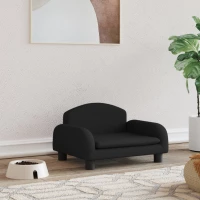 vidaXL Κρεβάτι Σκύλου Μαύρο 50 x 40 x 30 εκ. Υφασμάτινο