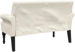 vidaXL Παγκάκι με Πλάτη 120 x 62 x 75,5 εκ. Λινό