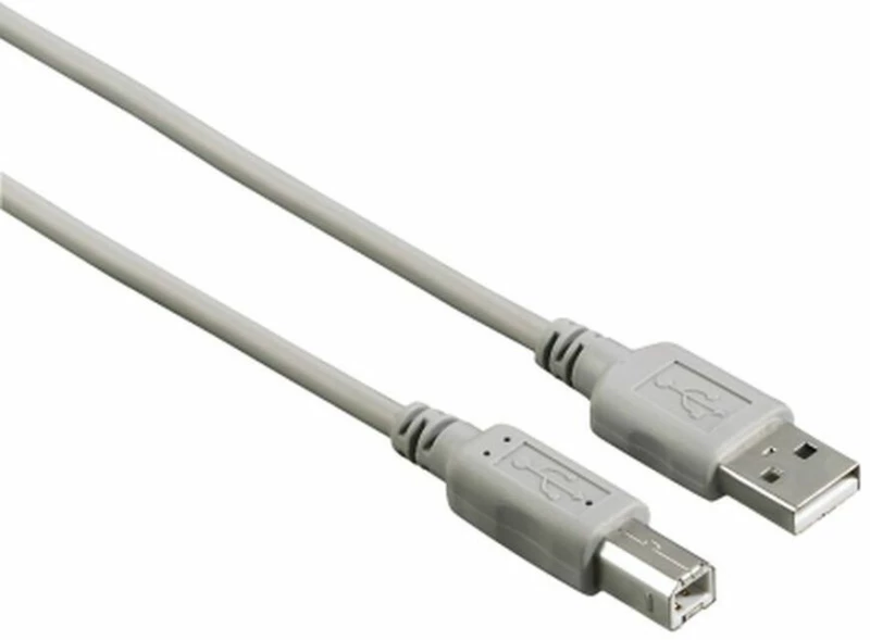 Καλώδιο USB A σε USB B Hama 00200900 1,5 m Γκρι