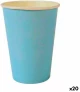 Σετ ποτηριών Algon Αναλώσιμα Χαρτόνι Μπλε 20 Τεμάχια 220 ml (20 Μονάδες)