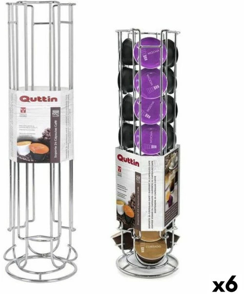 βάση για 24 καψάκια καφέ Quttin GR-48867 12 x 43 cm (x6)