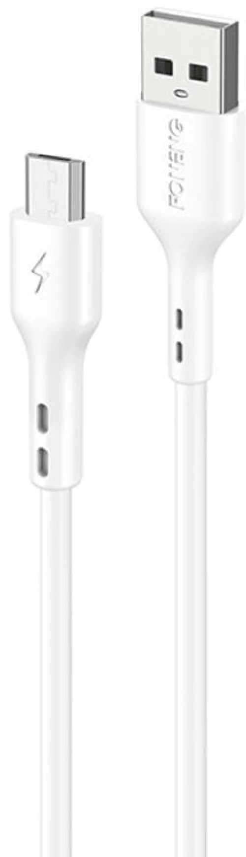 Foneng X36 USB to Micro USB Cable, 2.4A, 1m (White)