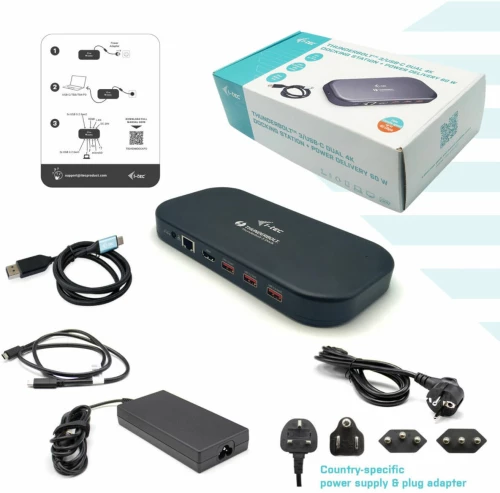 Dockstation i-Tec TB3HDMIDOCKPD Μαύρο