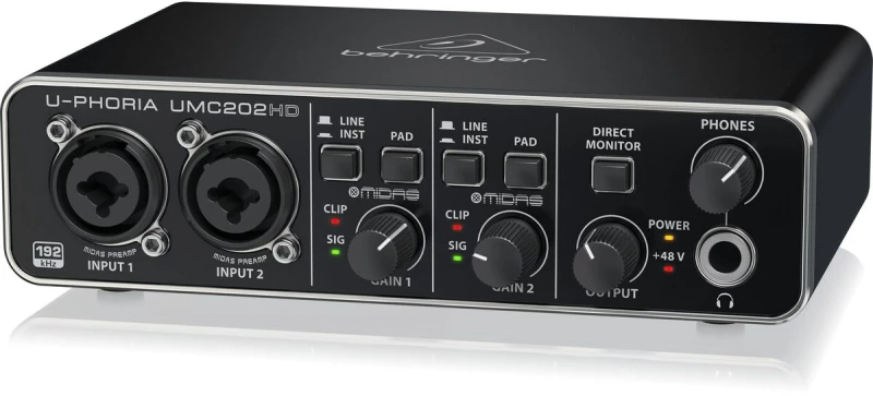 Ήχος Εισόδου Behringer UMC202HD