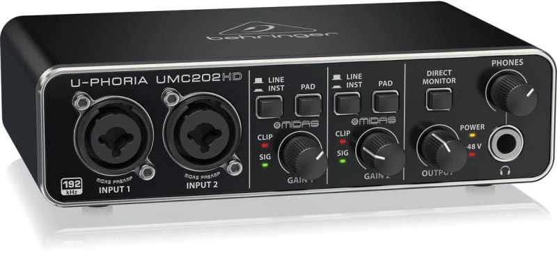 Ήχος Εισόδου Behringer UMC202HD