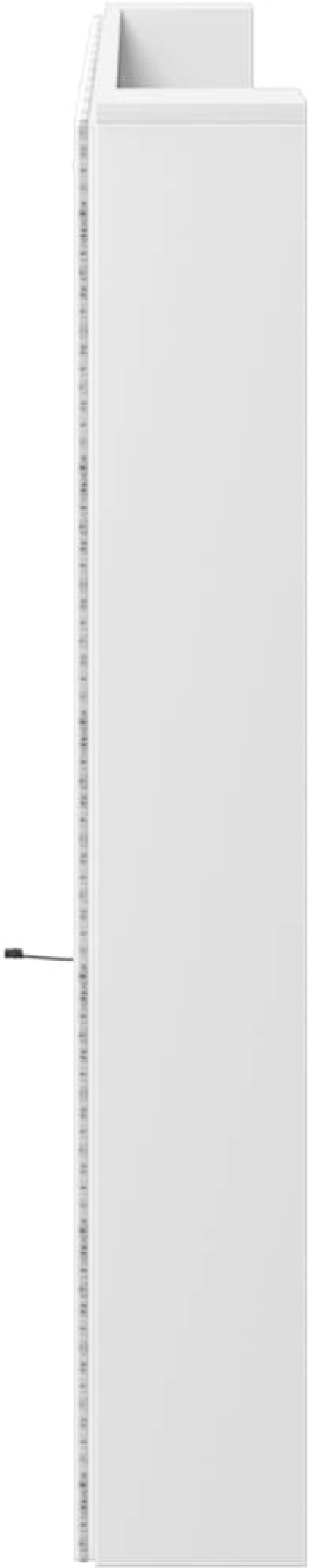 vidaXL Κεφαλάρι με Αποθηκευτικό Χώρο και LED Λευκό 220x16,5x103,5 εκ.