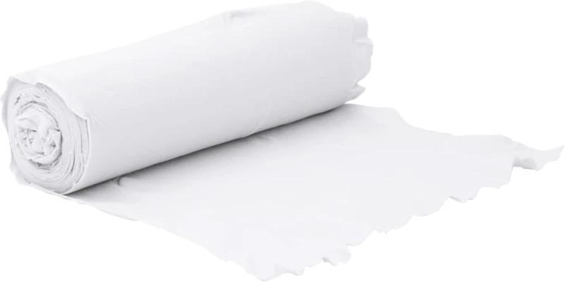 vidaXL Μεμβράνη με Γεωύφασμα Λευκή 1 x 50 μ. Πολυεστερικές Ίνες