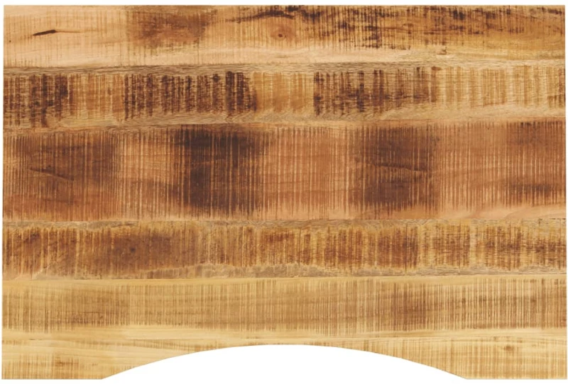 vidaXL Επιφάνεια Γραφείου Καμπύλη 90x60x2,5 εκ Μασίφ Ακατ. Μάνγκο