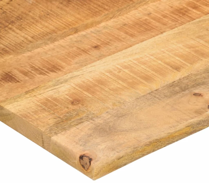 vidaXL Επιφάνεια Γραφείου Καμπύλη 90x60x2,5 εκ Μασίφ Ακατ. Μάνγκο