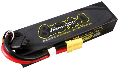 Gens ace G-Tech 8000mAh 11.1V 100C 3S1P Lipo Battery Pack with EC5-Bashing Series