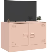 vidaXL Έπιπλο Τηλεόρασης Ροζ 67 x 39 x 44 εκ. από Χάλυβα