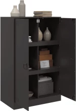 vidaXL Ντουλάπι Μαύρο 67x39x107 εκ. από Ατσάλι