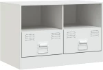 vidaXL Έπιπλο Τηλεόρασης Λευκό 67x39x44 εκ. από Χάλυβα
