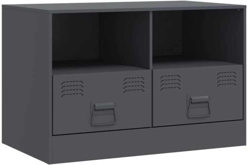 vidaXL Έπιπλο Τηλεόρασης Ανθρακί 67x39x44 εκ. από Χάλυβα