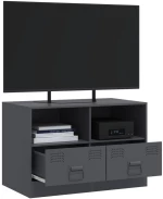 vidaXL Έπιπλο Τηλεόρασης Ανθρακί 67x39x44 εκ. από Χάλυβα