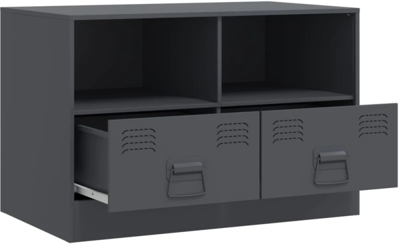 vidaXL Έπιπλο Τηλεόρασης Ανθρακί 67x39x44 εκ. από Χάλυβα