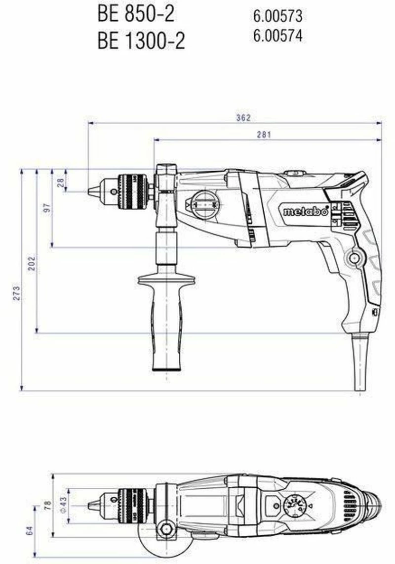 Κατσαβίδι Metabo 6798308 1300 W