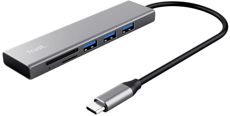 USB Hub Trust 24191 Ασημί (1 μονάδα)