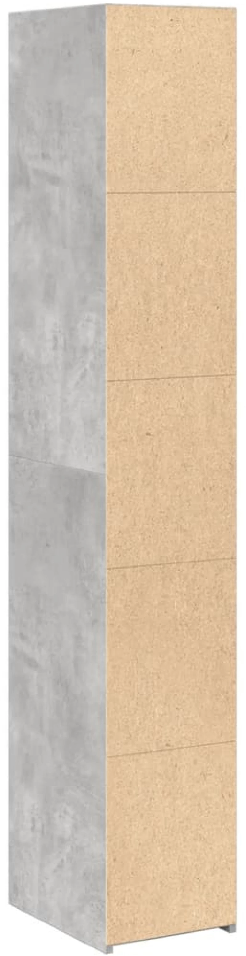 vidaXL Ντουλάπι Γκρι Σκυροδέματος 30x41x185 εκ. από Επεξεργασμένο Ξύλο