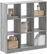 vidaXL Βιβλιοθήκη Γκρι Sonoma 102x32x108 εκ. από Επεξεργ. Ξύλο