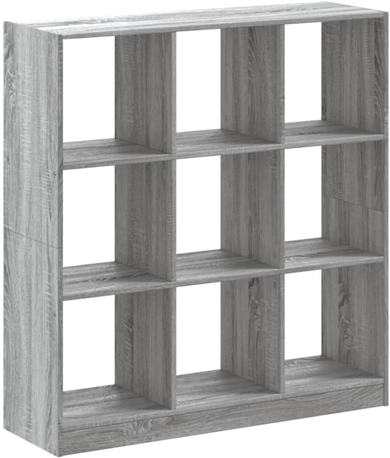 vidaXL Βιβλιοθήκη Γκρι Sonoma 102x32x108 εκ. από Επεξεργ. Ξύλο