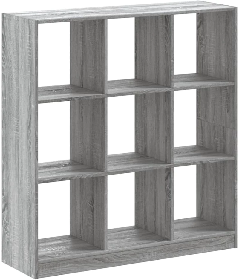 vidaXL Βιβλιοθήκη Γκρι Sonoma 102x32x108 εκ. από Επεξεργ. Ξύλο