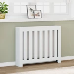 vidaXL Κάλυμμα Καλοριφέρ Λευκό 104x20x82 εκ. από Επεξεργασμένο Ξύλο