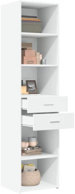 vidaXL Ντουλάπι Λευκό 45x42,5x185 εκ. από Επεξεργασμένο Ξύλο