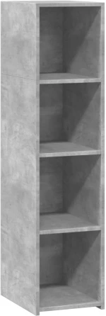 vidaXL Ντουλάπι Γκρι Σκυροδέματος 30x41x124 εκ. από Επεξεργασμένο Ξύλο