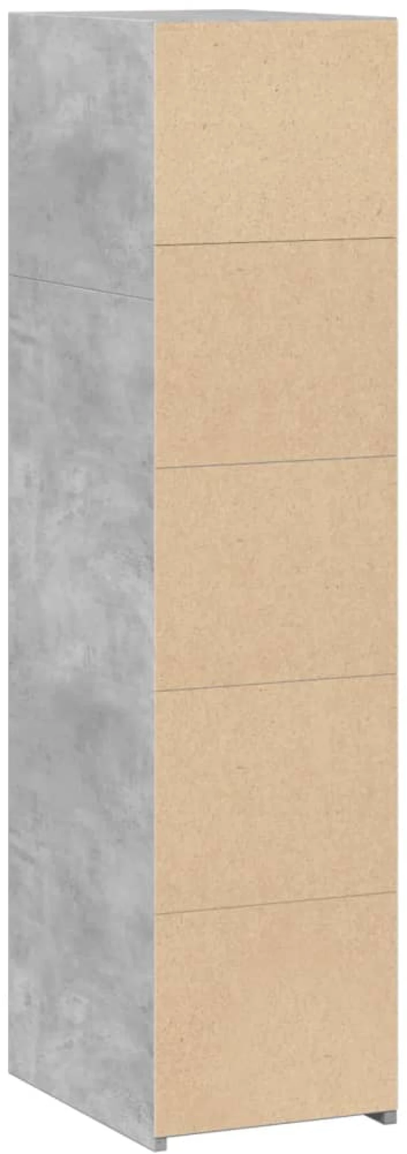 vidaXL Ντουλάπι Γκρι Σκυροδέματος 30x41x124 εκ. από Επεξεργασμένο Ξύλο